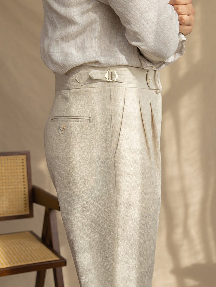 Sesto Seersucker Broek