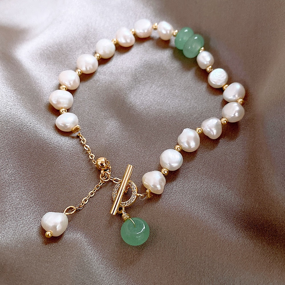 Armband Avontuur met Zee Parel