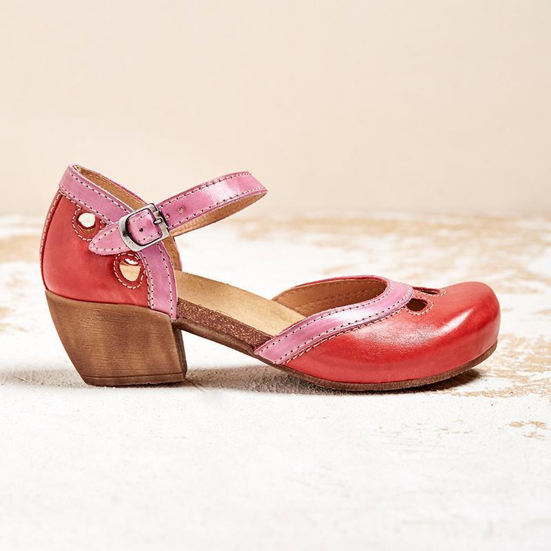 Giulia™ | Orthopedische sandalen met lage hakken