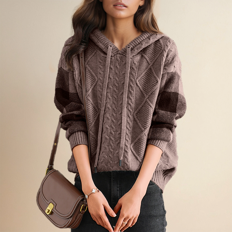 FABIOLA™ | PULL JACQUARD MET CAPUCHE