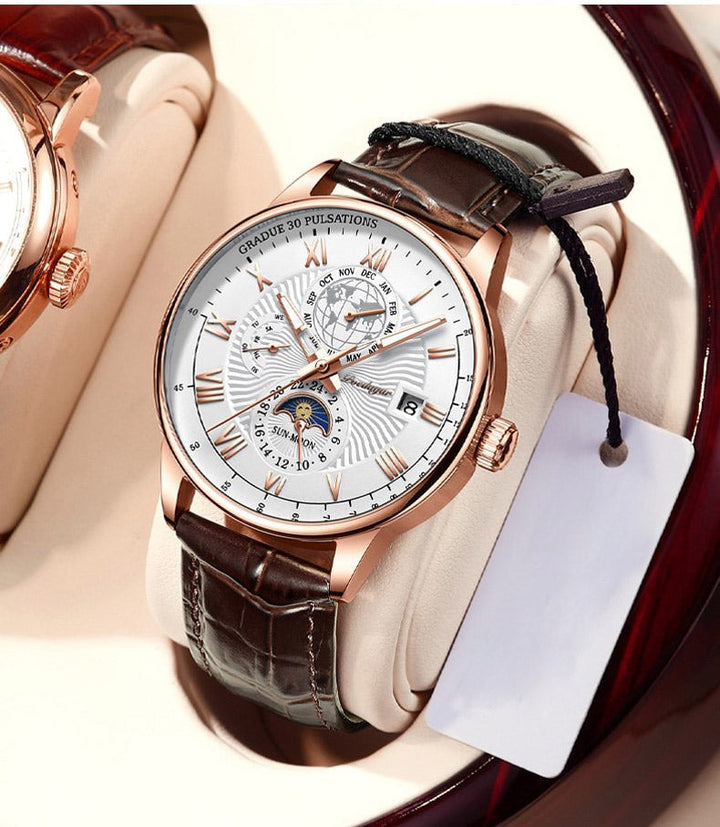 Trendy Luxe Licht Kwarts Horloge