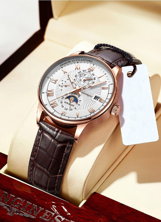 Trendy Luxe Licht Kwarts Horloge