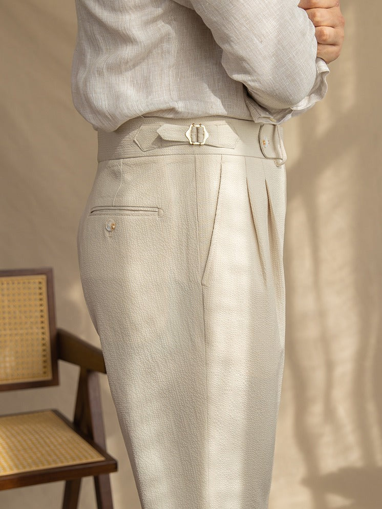 Sesto Seersucker Broek