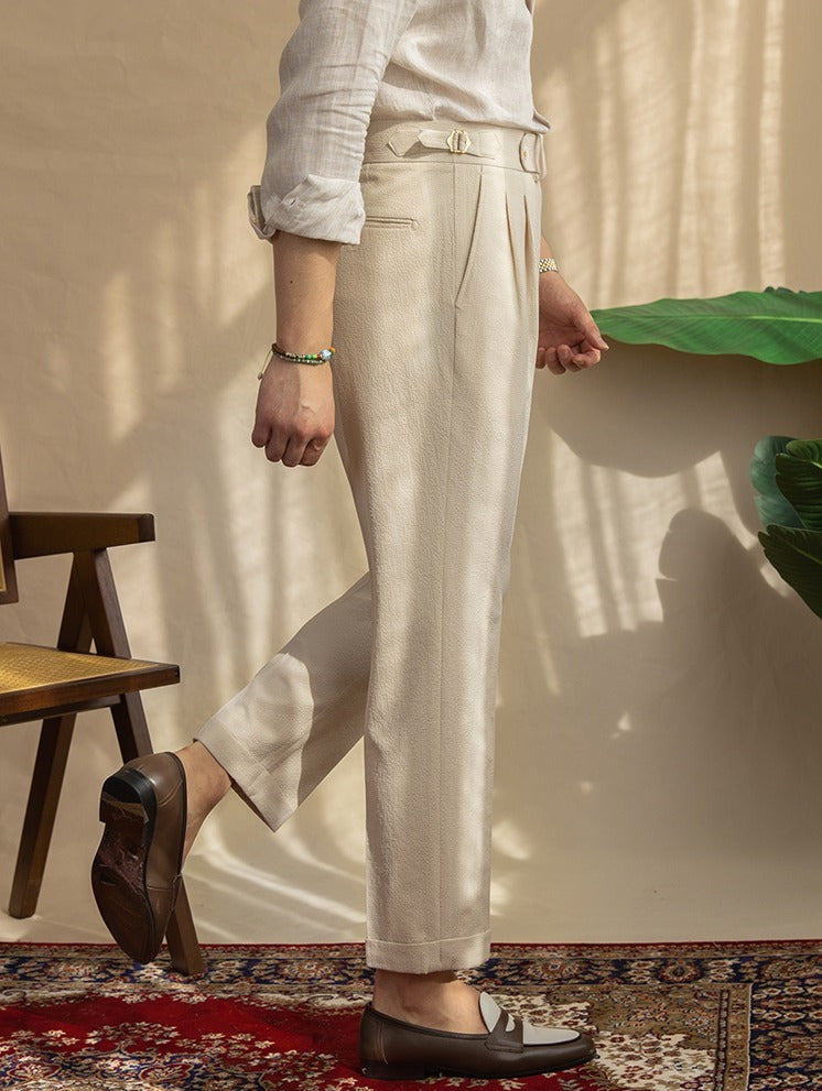 Sesto Seersucker Broek