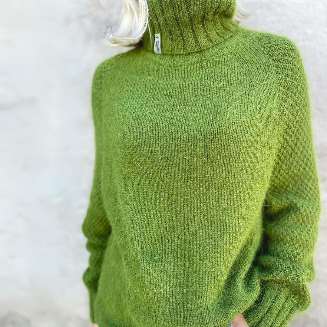 Eleganza™ | Elegante Col Rol Pull Angela Appelgroen