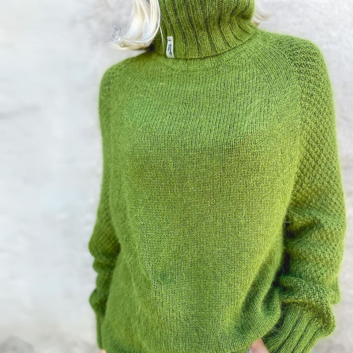 Eleganza™ | Elegante Col Rol Pull Angela Appelgroen
