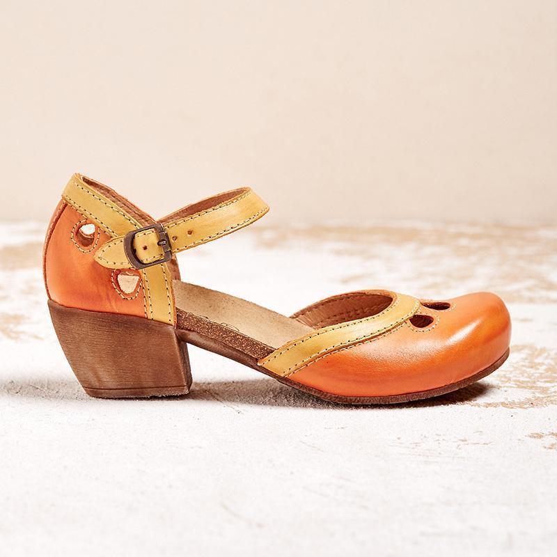 Giulia™ | Orthopedische sandalen met lage hakken