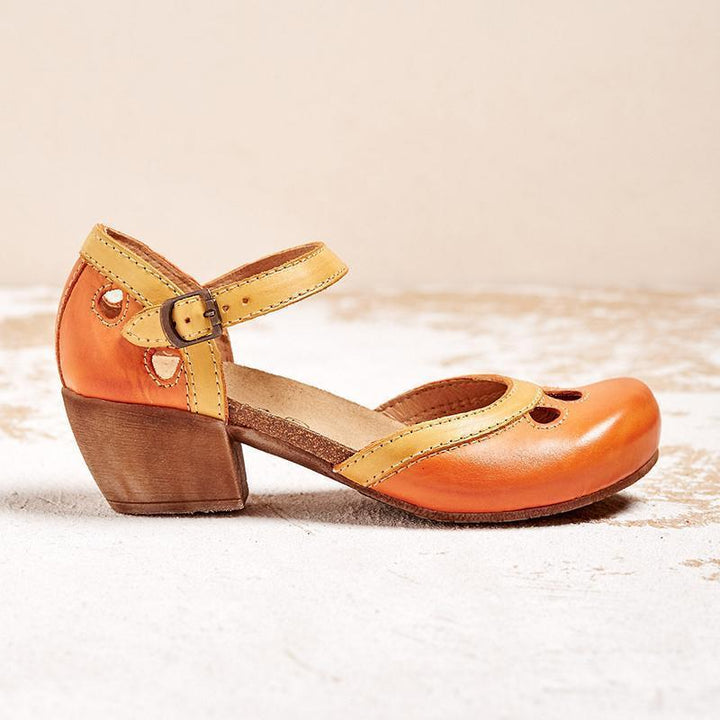 Giulia™ | Orthopedische sandalen met lage hakken
