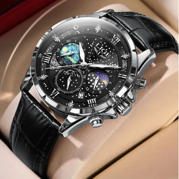 Elegante Maanfase Horloge