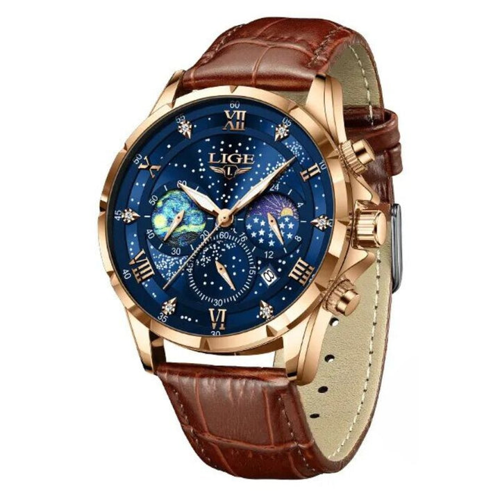 Elegante Maanfase Horloge