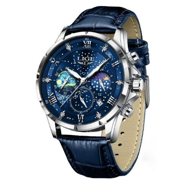 Elegante Maanfase Horloge