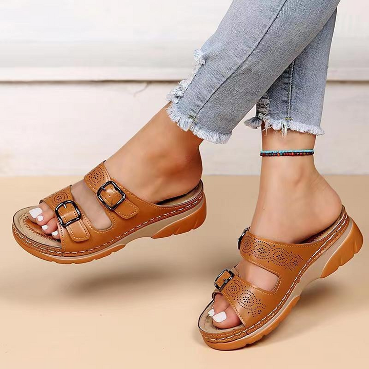 Liv™ | Orthopedische Leren Sandalen
