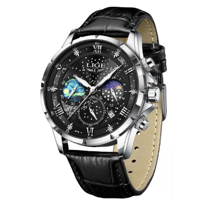 Elegante Maanfase Horloge