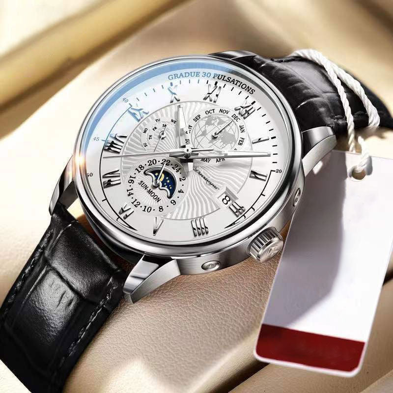 Trendy Luxe Licht Kwarts Horloge
