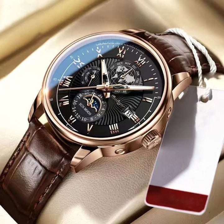 Trendy Luxe Licht Kwarts Horloge