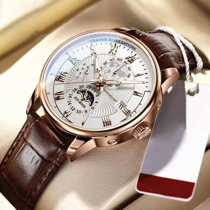 Trendy Luxe Licht Kwarts Horloge