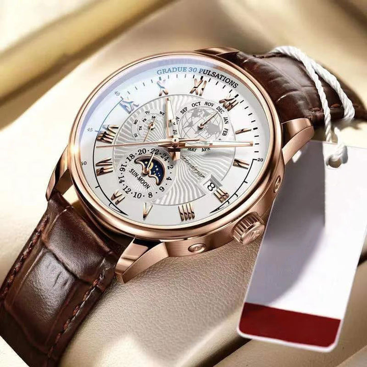 Trendy Luxe Licht Kwarts Horloge
