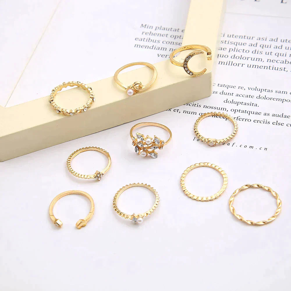 10 Boheemse Gouden en Zilveren Ringen