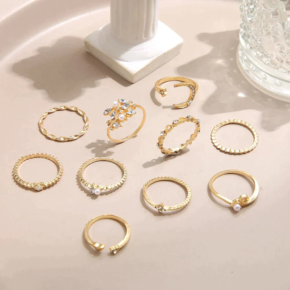 10 Boheemse Gouden en Zilveren Ringen