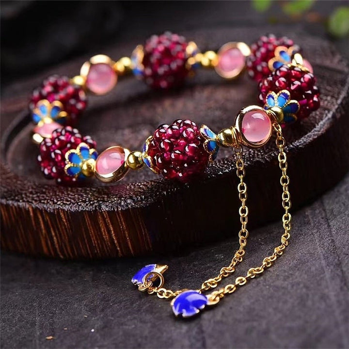 Armband van natuurlijke fruitstenen