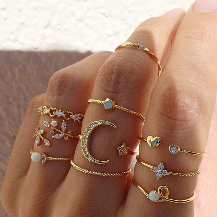 10 Boheemse Gouden en Zilveren Ringen