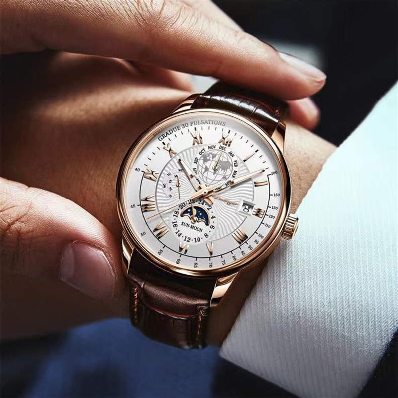 Trendy Luxe Licht Kwarts Horloge