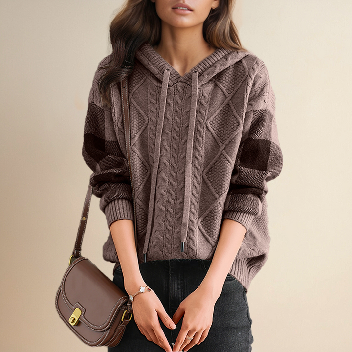 FABIOLA™ | PULL JACQUARD MET CAPUCHE