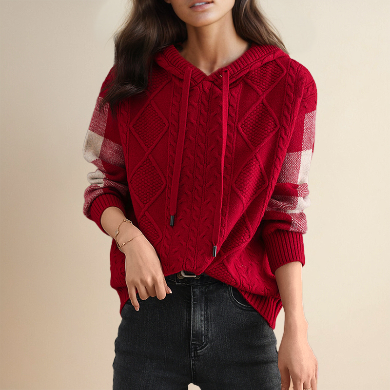 FABIOLA™ | PULL JACQUARD MET CAPUCHE