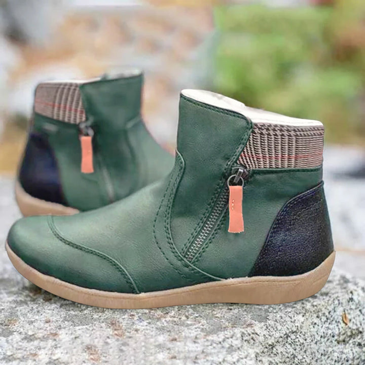 Caroline™ | Waterdichte Leren Boots met Voetondersteuning