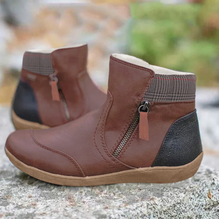 Caroline™ | Waterdichte Leren Boots met Voetondersteuning