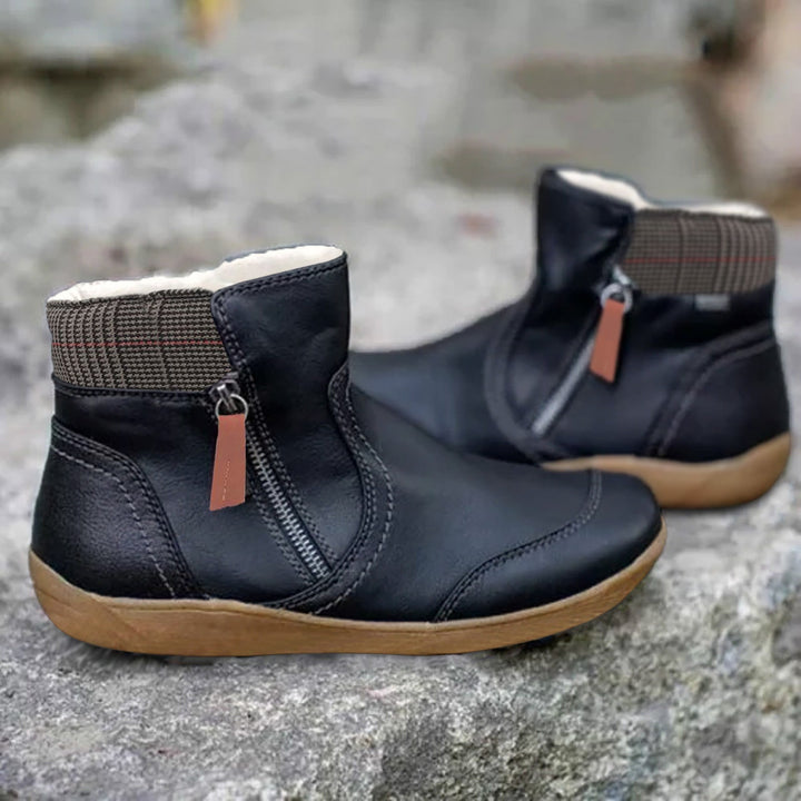 Caroline™ | Waterdichte Leren Boots met Voetondersteuning