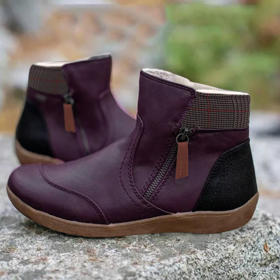 Caroline™ | Waterdichte Leren Boots met Voetondersteuning