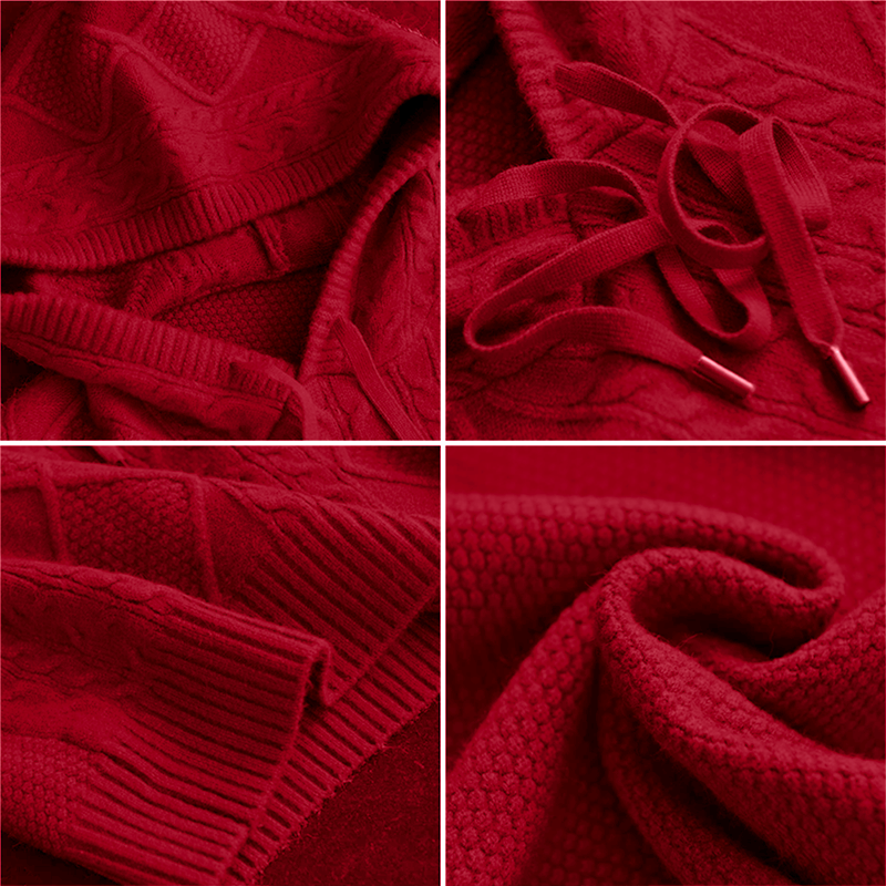 FABIOLA™ | PULL JACQUARD MET CAPUCHE