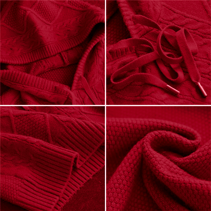 FABIOLA™ | PULL JACQUARD MET CAPUCHE