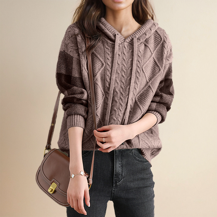 FABIOLA™ | PULL JACQUARD MET CAPUCHE