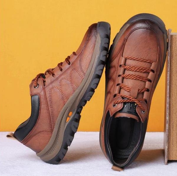Matt | Handgenaaide Leren Casual Schoenen voor Heren