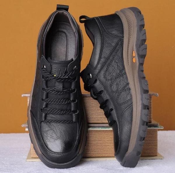 Matt | Handgenaaide Leren Casual Schoenen voor Heren