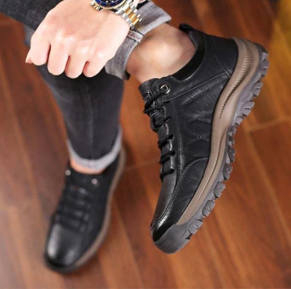 Matt | Handgenaaide Leren Casual Schoenen voor Heren